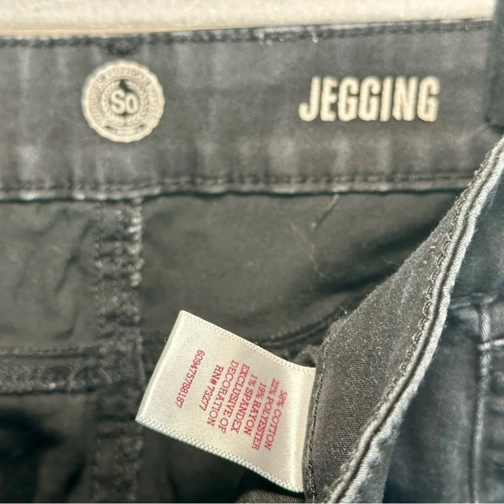 SO Womens Juniors Size‎ 1 Black Low Rise Jegging Skinny Jeans